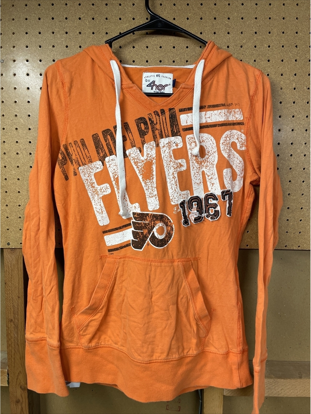 Philadelphia Flyers NHL G-III 4Her Women's Hooded Shirt Size Small